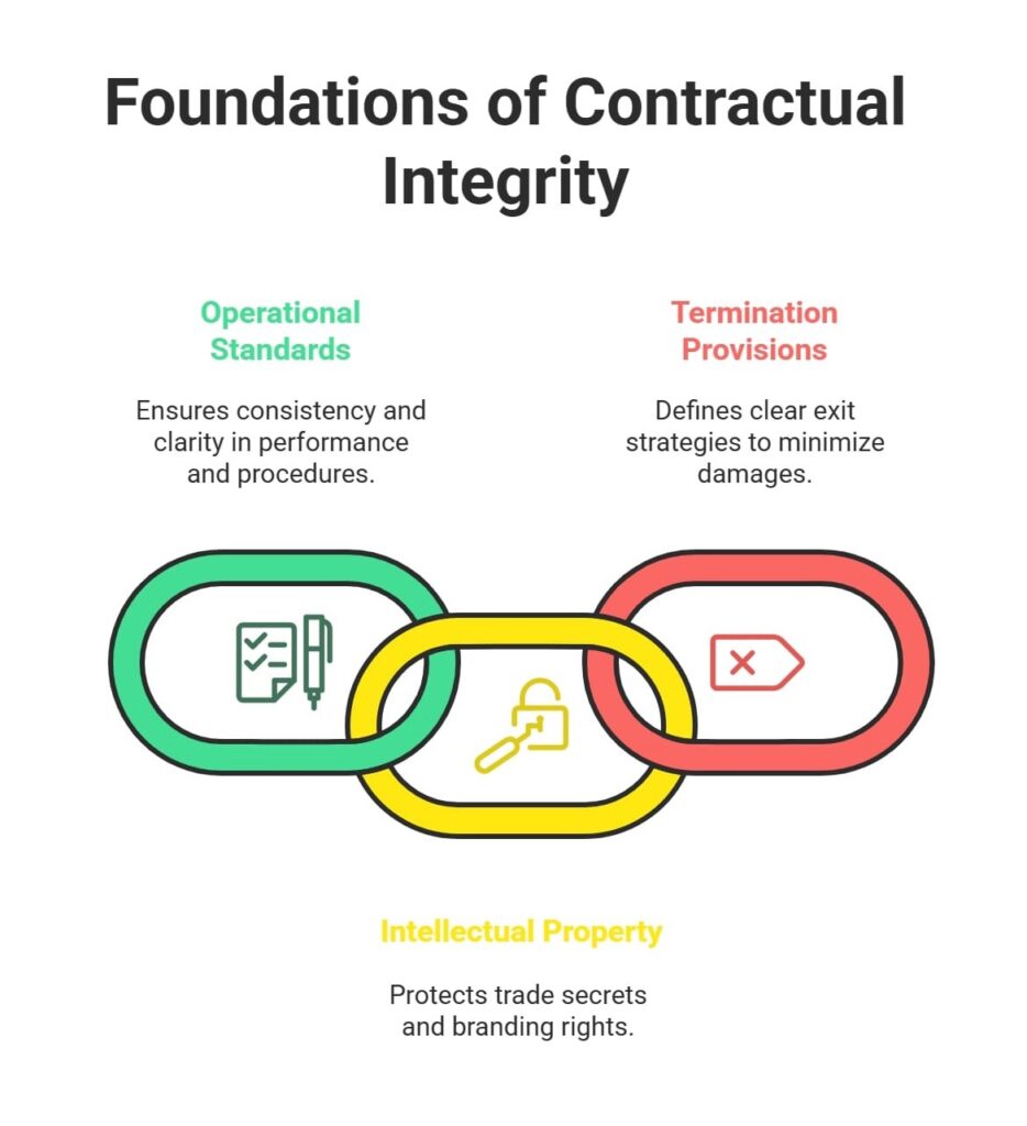 Infographic titled "Foundations of Central Integrity" with three interlocking chains labeled "Structural Integrity," "Transactional Integrity," and "Operational Integrity."