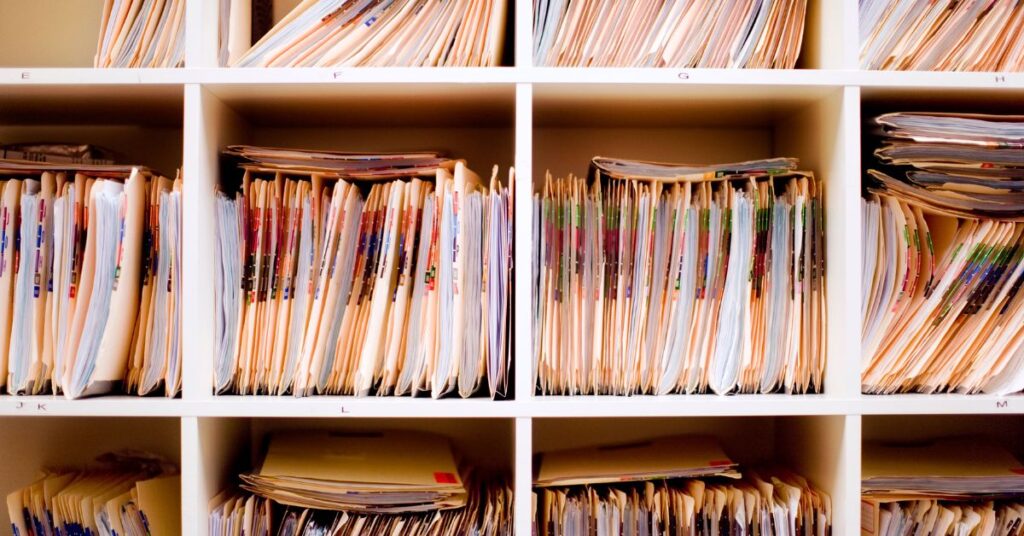 Corporate records are held in chambers