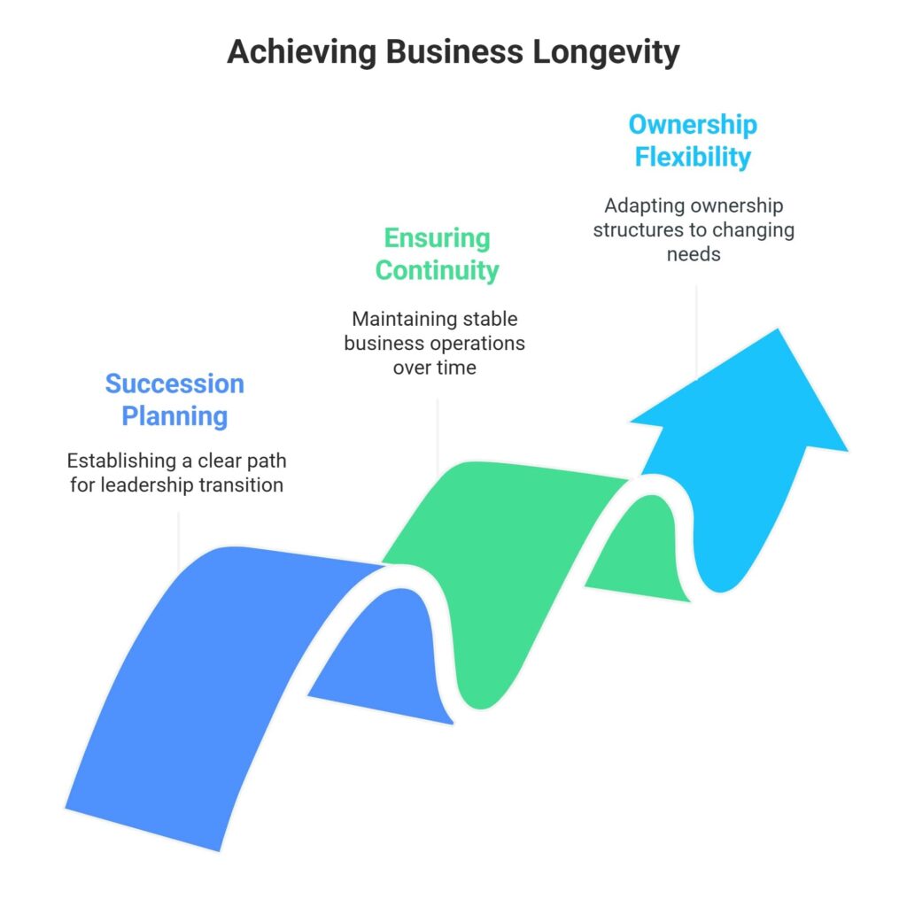 Infographic of Succession, Continuity, and Ownership Flexibility