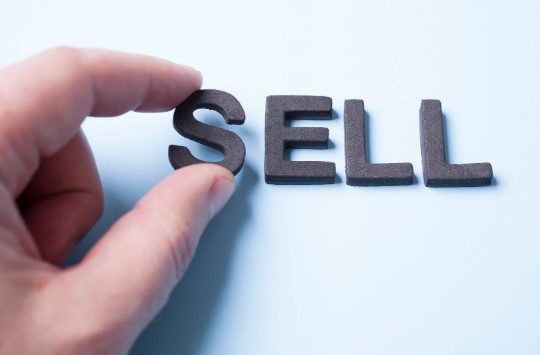 sell written in a paper