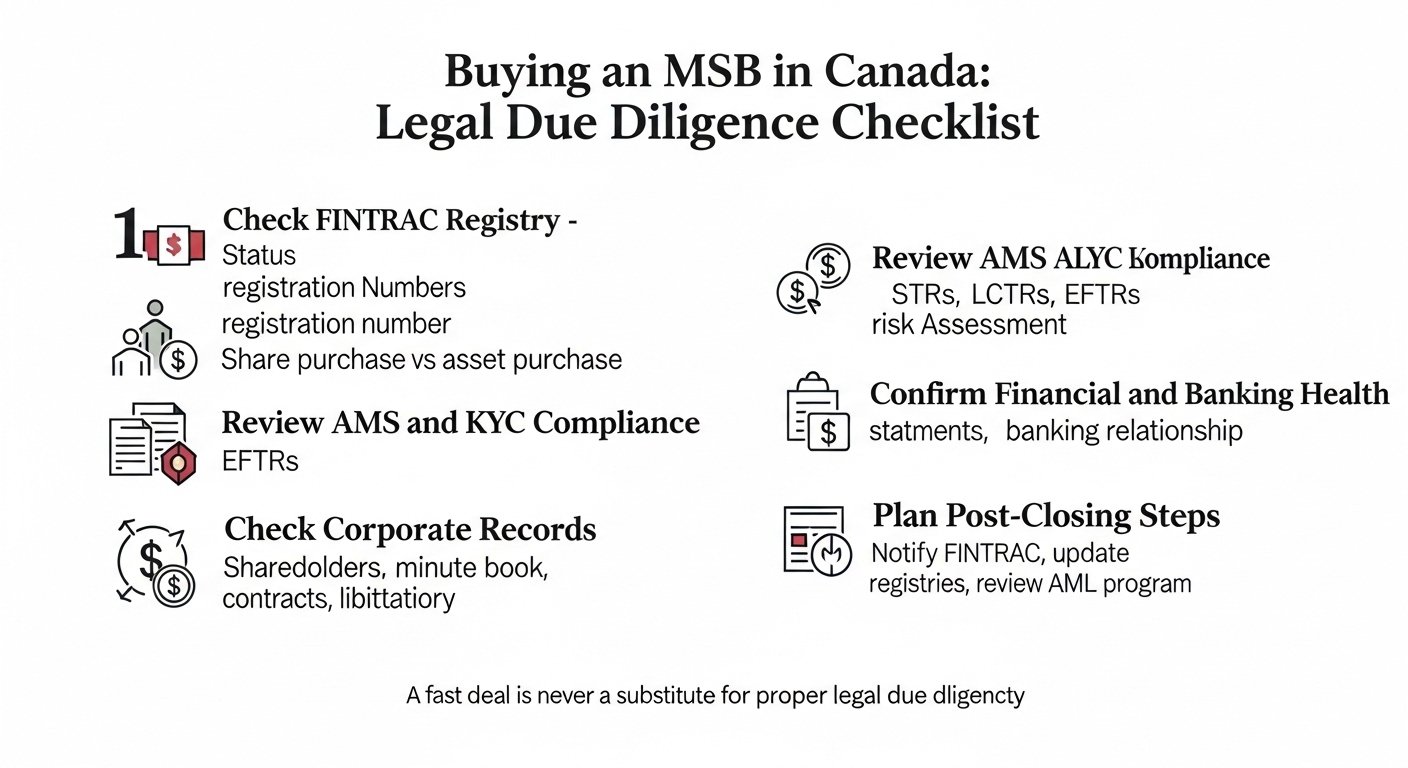  Buying an MSB Business in Canada: Legal Due Diligence